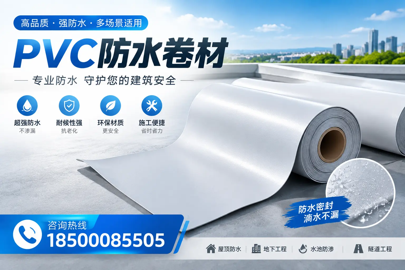 PVC防水卷材的市场竞争分析,铜川品牌选择参考